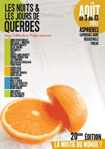 Les nuits et les jours de Querbes, affiche du festival 2017